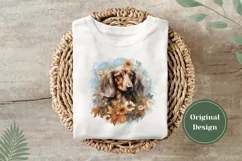 Watercolor Dachshund Dog Illustration, Dog Sublimation PNG Product Image 4