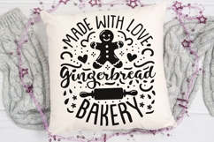 Made With Love Gingerbread Bakery Svg, Christmas Baking Svg. Product Image 4