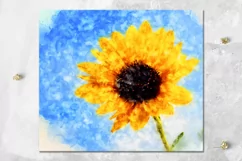 Sunflower | 8 Straight Skinny tumbler Sublimation designs Product Image 4