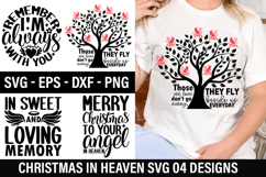 Christmas in Heaven SVG Design - Those we love don t go away Product Image 1