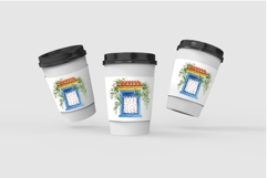 Watercolor Mediterranean Window Clipart Product Image 4