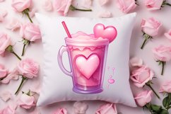 Valentine Coffee Cup Sublimation Clipart Product Image 4