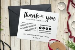 Thank you card for small business BW template Canva 02 Product Image 1