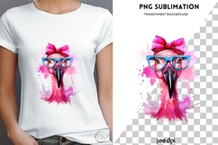 Pink flaminngo png design for T-shirts Product Image 4