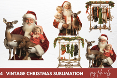 Vintage Christmas Clipart Sublimation Product Image 1