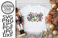 Christmas Joy Stripes Snow Flakes Product Image 5