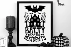 Batty For My Residents Svg, Nursing Home Svg, Halloween CNA. Product Image 5
