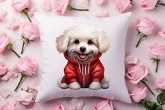 Cute Valentine Dog Clipart, Valentines Day Dog Clipart Product Image 4