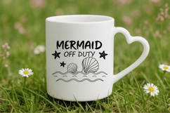 Mermaid off duty SVG Design, Mermaid SVG Design Product Image 3