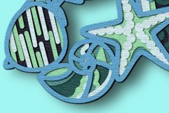 Flip-flops multilayer svg/beach sneakers SVG 3D layer Product Image 5