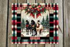 Country Christmas | 4 horse Sublimation Tumbler designs Product Image 4