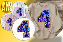 4 Doodle Letter Style Design Bright Holiday Icon! Product Image 1