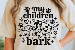My Children Bark Svg, Dog Mom Svg, Funny Dog Lover Svg. Product Image 5