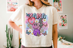 retro mama disco ball PNG sublimation | Mother's Day PNG T-S Product Image 4