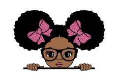 Afro Boy and Girl with Glasses Clipart Bundle Product Image 4