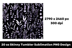 Flowers Seamless Patterns 20 oz Tumbler Sublimation PNG Product Image 4