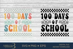 100 Days Of School SVG PNG |Back To School 2024| Product Image 4
