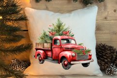 Christmas Cars Watercolor clipart, Christmas Cars Clipart Product Image 4