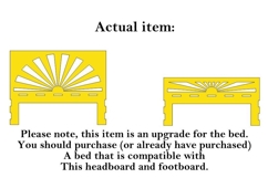 Upgrade set: sunrise headboard footboard for bed digital fil Product Image 4