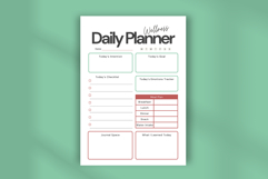 Aesthetic Wellness Daily Planner Template Canva Editable Product Image 4
