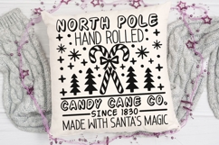 North Pole Hand Rolled Candy Cane Co. Svg, Candy Cane Svg. Product Image 5