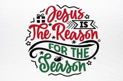 Christmas Round Ornaments Sign SVG Product Image 4
