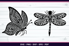 Animal Mandala SVG, Zentangle Animals Sublimation designs Product Image 4