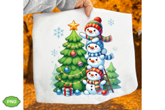 Cute Christmas Snowman PNG, Funny Christmas Snowman PNG Product Image 2