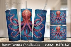 Octopus Tumbler Sublimation Design Product Image 1