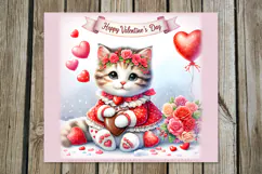 Valentine cat | 4 love Skinny tumbler designs Product Image 4