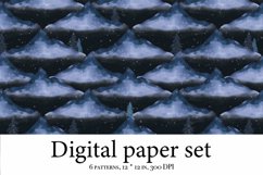 Mountain Landscape Seamless Pattern - Watercolor Mountains Product Image 5