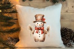 Watercolor Christmas Farm Clipart Product Image 4