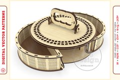 Box Organizer v31 - laser cut file - Glowforge ready SVG Product Image 4