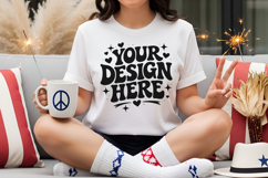 4th of July Sweatshirt Mockup ,4th of July Sweatshirt Mockup Product Image 3
