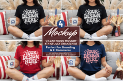 4th of July Sweatshirt Mockup ,4th of July Sweatshirt Mockup Product Image 1
