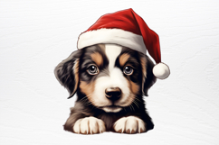 Christmas Peeking Dogs Clipart PNG Product Image 4