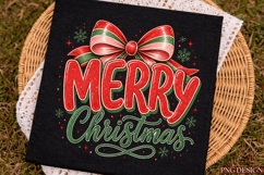 Coquette Merry Christmas Sublimation Design,Merry Christmas Product Image 6