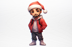 Christmas Chibi Men Clipart PNG Product Image 4