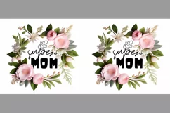 Mother's Day Watercolor Pink Roses Mug Wrap Sublimation Product Image 2
