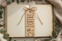 Teacher Bookmarks Laser Cut Bundle | Glowforge | SVG Product Image 4