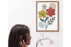 Modern Floral Cluster Embroidery Design Product Image 4