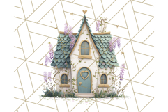 Whimsical Cottagecore Cottage PNG Clipart, Fairy House Png Product Image 4
