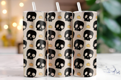 Halloween Skull Tumbler Wrap | Sublimation | Tumblers Product Image 1