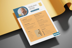 34. Feminine Yellow Resume - Canva Product Image 4
