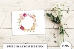 Watercolor Autumn Pumpkins frame png Product Image 4