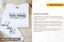 His Mercies Are New Every Morning SVG -Sleeve T-Shirt Design Product Image 4