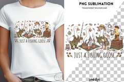 Fishing goose png design for T-shirts Product Image 4