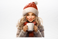 Christmas Little Girl Sublimation PNG Product Image 4