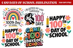100-Days-of-School-Sublimation PNG Product Image 1