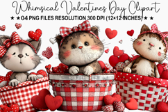 Whimsical Valentines Day Clipart Product Image 1